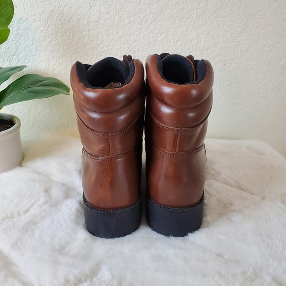 Saddle Brand Leather Lace Up Boot! Size 6½. - Picture 5 of 8